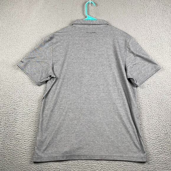 Travis Mathew Golf Polo Shirt Men's XL Gray Causal Performance Tennis Athletic - Picture 9 of 10
